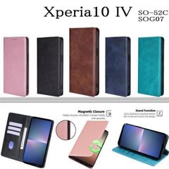 Xperia10IV レザー手帳型ケース　SO-52C/SOG07/A202SO