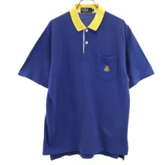 Polo by Ralph Lauren ポロバイラルフローレン 半袖 ポロシャツ LL ブルー 鹿の子 メンズ 古着