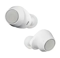 オーディオテクニカ ATH-CKS30TW WH ワイヤレスイヤホン bluetooth 【完全ワイヤレスイヤホン / 重低音 / IP55 防水防塵規格 / マルチポイント対応 / 小型軽量 / 最大約20時間再生 / アプリ対応 / [ホワイト] [単品]のサムネイル