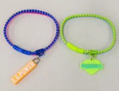【中古】アクセサリー(非金属)(女性) [単品] Happiness ジッパーブレスレット(2本セット) 「E.G.POWER 2019 ～POWER to the DOME～」