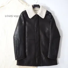 【希少】ルイヴィトンLV（S）レザージャケット/ライダース/羊革シルク/ブルゾン 希少】ルイヴィトンLV（S）レザージャケット/ライダース/羊革