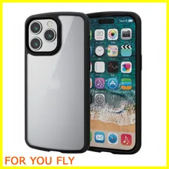 【在庫処分】エレコム iPhone15 Pro Max ケース TOUGH SLIM LITE 耐衝撃 衝撃吸収 薄型 軽量 ストラップシート付き ストラップホール付き [全周配置のエアークッションが衝撃を吸収] ブラック PM-A23DTSLFCBK