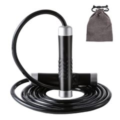 【人気商品】太さ1CM重いロープ 高速回転 3M長さ調整可 ジャンプロープ ダイエット用 トレーニング用 筋トレ用 エクササイズフィットネス ボクシング練習用 縄跳び 有酸素トレーニング 男女兼用