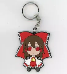【中古】キーホルダー・マスコット(キャラクター) ふもふもれいむ。(博麗霊夢) 「東方Project 東方ふもふもラバーキーホルダー」