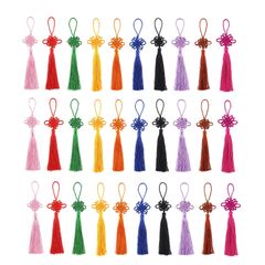 【数量限定】アクセサリー ハンドメイド 装飾品 飾りタッセル ジュエリー作り 30個セット 中国結び お土産DIY カラフル