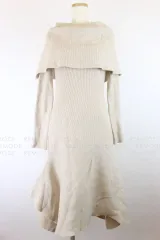 ケープデザインニットマーメイドワンピ