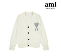 Ami paris アミパリス ニットセーター カーディガン 男女兼用 ベージュ