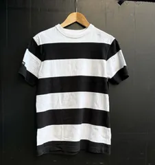 美品 BARBARIAN バーバリアン へピーオンス 厚手 生地 ボーダー コットン tシャツ モノトーン シンプル カナダ製