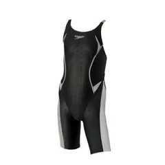 speedo スピード FLEX SX JR OP KNEE シルバー 140サイズ SCG12301F SV | スポーツ 運動 スポーツ用品 服 衣類 衣料品 ジュニア キッズ ガールズ 競泳 水泳 水着 伸縮性 はっ水性 フィット サポート レッグ丈 F