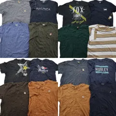 古着卸 まとめ売り ブランドMIX 半袖Tシャツ 16枚セット (メンズ 2XL ) オールドネイビー ノーティカ 中古 古着 NA1344
