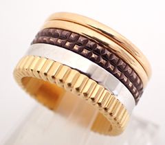 BOUCHERON(ブシュロン) キャトルリング K18YG/WG/PG 17.8g スリーカラー 10号 18金 イエロー ホワイト ピンク ゴールド