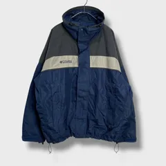 ☆00s☆Columbia☆コロンビア☆マウンテンパーカー☆ナイロンジャケット☆ネイビー☆L☆B25M