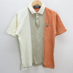 k■チャップス/CHAPS Ralph Lauren 鹿の子地 半袖ポロシャツ【L】MENS■30【中古】