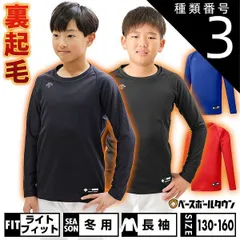 【新品未使用】種類3:(RED)レッド/150 野球 裏起毛 アンダーシャツ ジュニア用 長袖 丸首 ゆったり デサント 秋冬用 JSTD-657B 少年用 子供用 男の子 女の子 キッズ