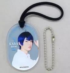 【中古】キーホルダー・マスコット(男性) 和田雅成(カラ松)/背景：青 ロッカーキー風アクリルチャーム F6ver. 「おそ松さんon STAGE～SIX MEN’S FESTIVAL～」