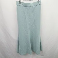 ◇ ⊂ Mila Owen ミラオーウェン 大人ファッション ロング フレア 無地フレアスカート サイズ1 ブルー系 レディース E  【1507160028732】