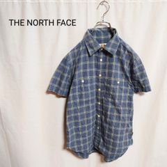【THE NORTH FACE】復刻 茶タグ 半袖チェックシャツ S