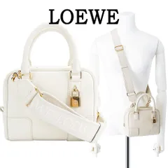 ロエベ バッグ ショルダー LOEWE AMAZONA16 SQUARE A039N21X01 1651 ANGORA アンゴラ アマソナ16 スクエア アイボリー オフホワイト ゴールド パドロック