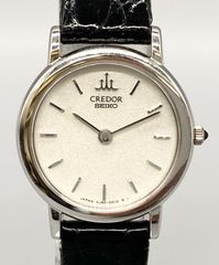 【電池交換済み】SEIKO CREDOR 18KT 4J80-0010 ホワイト文字盤