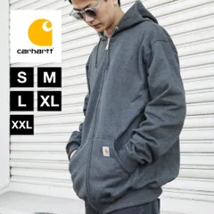 新品 未使用 並行輸入 carhartt / カーハート Midweight Hooded Zip-Front Sweatshirt ミッドウェイト ジップ フロント スウェット パーカー 裏起毛 【212030】K122 carbon heather