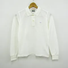 マックレガー ポロシャツ トップス 長袖 ネイビーレーベル レディース Mサイズ ホワイト McGregor 【中古】