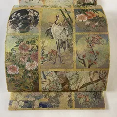 仕立て込み 細緻織 三重綾織 壱阡八百口織 袋帯 未仕立て品 鳳凰 日光東照宮 I602厳選西陣橋本清織物壱阡八百精細織名宝百選六通高級美術袋帯