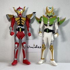 【仮面ライダー鎧武】DXソフビフィギュア25cm *斬月・メロンアームズ* *バロン・バナナアームズ*