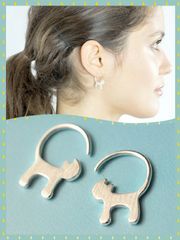 ねこピアス ＊シルバー925＊