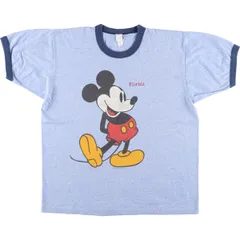 古着 90年代 スクリーンスターズ SCREEN STARS MICKEY MOUSE ミッキーマウス リンガーTシャツ USA製 メンズXL相当 ヴィンテージ/eaa549911