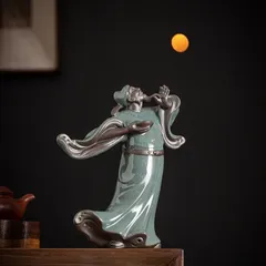 李白 置物 オブジェ ブルー 青 運気アップ 風水 厄除け 縁起物 健康運 仕事運 家庭運 インテリア 玄関 リビング 風水 オフィス 高級感 運 開運 商売繁盛 財運