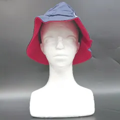 ◇ ⊂ KANGOL カンゴール ワンポイント刺繍 バケット ハット ネイビー系 サイズL レディース メンズ E  【1506130010494】