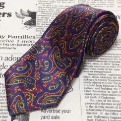 ディオール Dior クリスチャンディオール Christian Dior 微光沢 ネクタイ シルク100% ペイズリー柄 ミックス I-006916 ゆうパケット