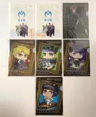 【未開封】 ジョジョの奇妙な冒険 東方仗助 花京院典明 岸辺露伴 DIO ブチャラティ ジョジョワールド2 ミニクリアファイル 7点セット 【まとめ売り】