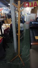 中古　木製ポールハンガー　高さ173cm