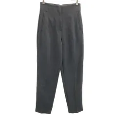 美品 ZARA ザラ ハイウエスト テーパードパンツ S チャコールグレー レディース 古着
