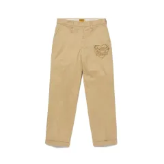 HUMAN MADE チノパン ベージュ ワイドな形 HUMAN MADE チノパン ベージュ ワイドな形オンライン ストア