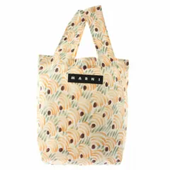 マルニ MARNI トートバッグ エコバッグ オープントップ ロゴ 総柄