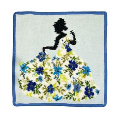 FEILER フェイラー ハンカチタオル Miss flower 205 Jeans blue