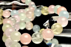 クリア◇マルチカラー MIXベリル　10mm　ブレスレット 1個売り パワーストーン 天然石 _BG5476-10