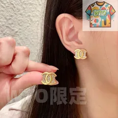 【今日特価】Chanel ヴィンテージ アルファベット ピアス 送料無料！在庫限定価格