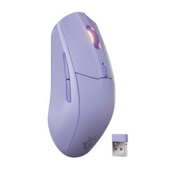 新品 メカニカルスイッチ 18000DPI 絡まり防止 高耐久 PTFE(テフロン)ソール 1.9ms Rival 低遅延 3 軽量 WL 2.4Ghz/Bluetooth対応 Gen ワイヤレス 2 無線 62525 ゲーミングマウス ラベンダー Steel