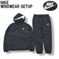 【リップストップ】 ナイキ NIKE ナイロン ウィンドウェア セットアップ 上下 L ネイビー