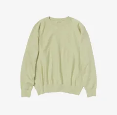 オーラリー AURALEE 23AW ELASTIC HIGH GAUGE SWEAT P スウェット トレーナー 長袖 0 ライトグリーン 緑 A23APO2NU  レディース AURALEE＞ELASTIC HIGH GAUGE SWEAT PULLOVER/スウェット