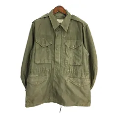 50年代 米軍実物 U.S.ARMY M-51 フィールドジャケット ヴィンテージ ミリタリー オリーブ (メンズ MEDIUM LONG) 中古 古着 S4908