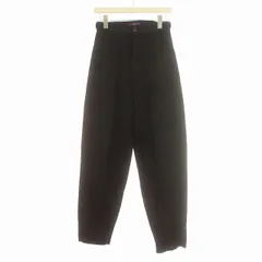 ワイズ Y's ヨウジヤマモト パープルレーベル ウール コットン 切替 タックパンツ テーパード パンツ 1 S 黒 ブラック /☆Gのサムネイル