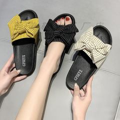 リボンサンダル 即購入OK レディース ぺたんこ 夏 zhangban239