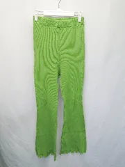 ◇ Θ WHO'S WHO gallery フーズフーギャラリー フレア パンツ サイズF ライトグリーン レディース E  【1503040010590】