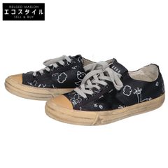 GOLDEN GOOSE ゴールデングース VSTAR2 USED加工 グラフィック ペイント レザースニーカー/ 37
