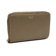 新品　CÉLINE ベージュ キルティング コンパクトジップウォレット CELINE】セリーヌ トリオンフ コンパクト ジップウォレット