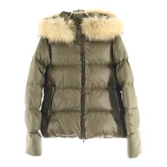 DUVETICA (デュベティカ) ADHARA アドラ ラクーンファー ダウンジャケット カーキ レディース D.030.04.MFN-1001R